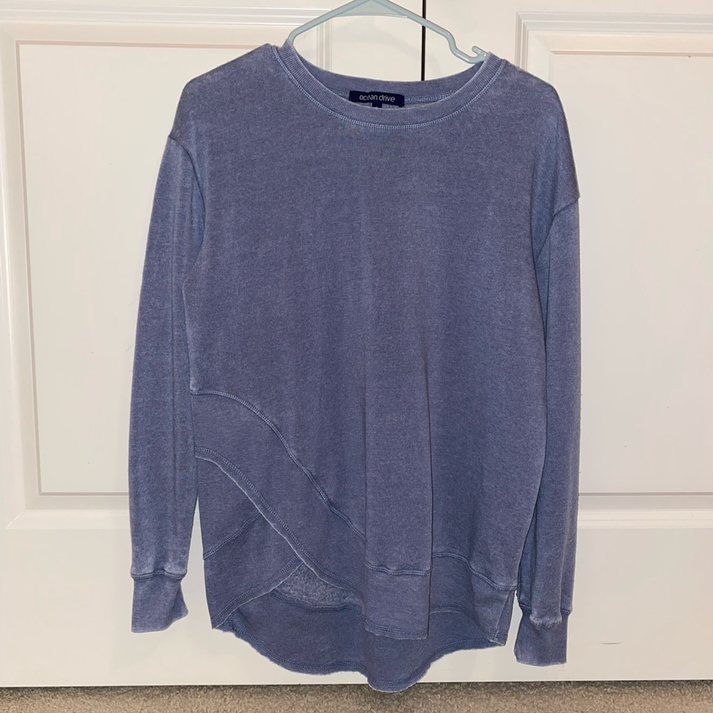 Denim Blue Ocean Drive Sweatshirt